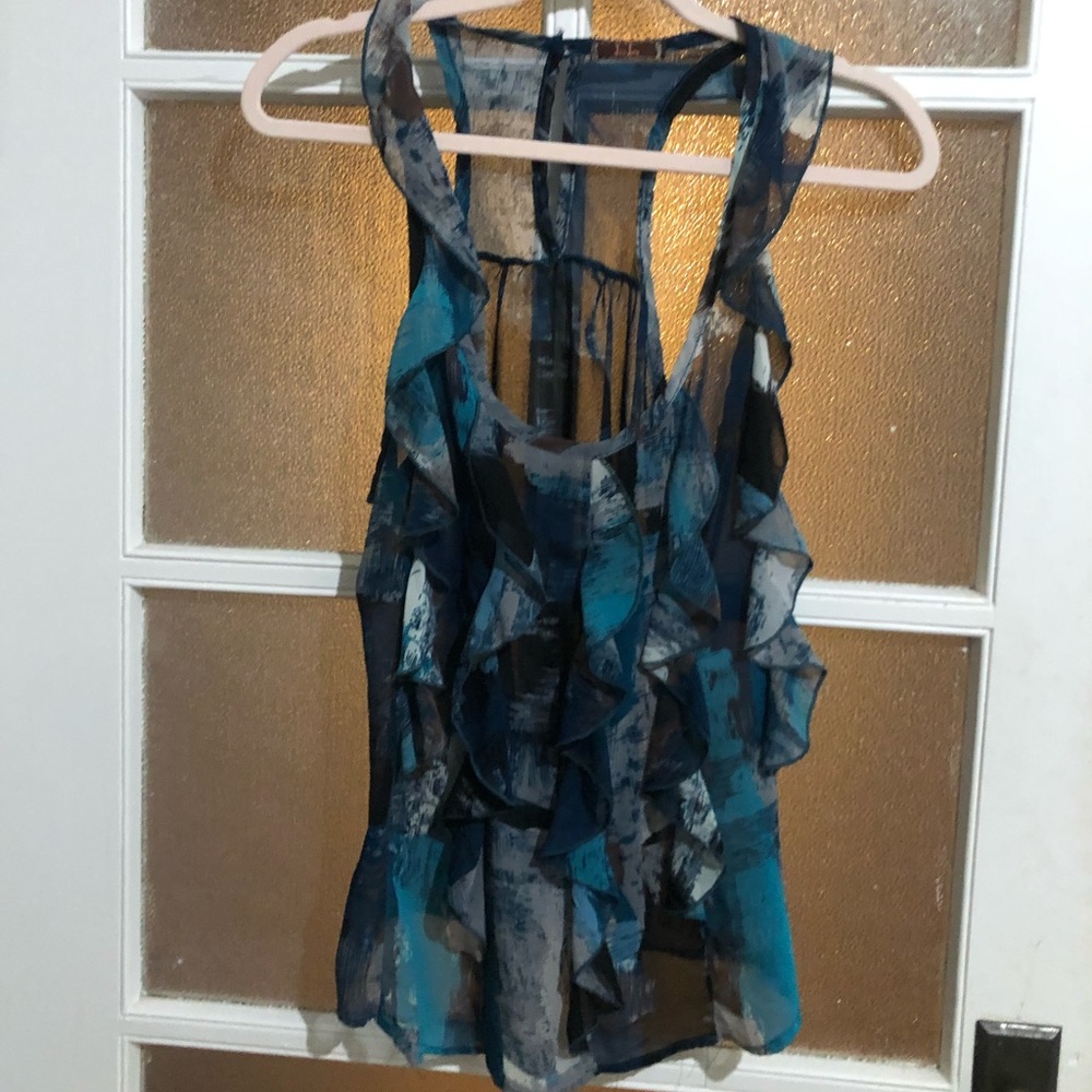 Dmbm Printed Blue Blouse